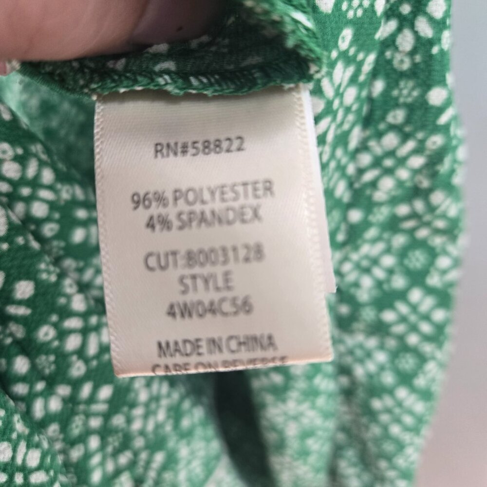 Max Studio Green Ruffled Tiered Maxi Dress 2x - Picture 12 of 15